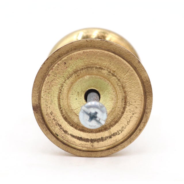 Late 20th Century Traditional 1.25 In. Rope Brass Drawer Cabinet Knob For Sale - Image 5 of 5