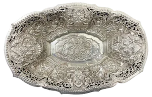 Late 19th Century Indonesian Openwork Basket, 1890s