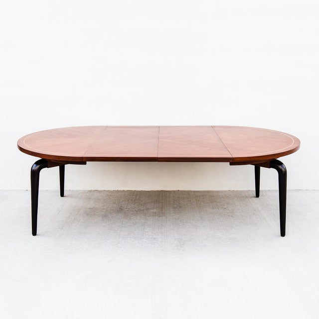American Studiocraft Walnut & Ebonized Mahogany Dining Table From a Killingsworth Home For Sale - Image 13 of 15