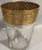 Mid-Century Modern Vintage Gilded Ice Bucket Culver Style Barware For Sale - Image 3 of 3