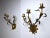 Regency Italian Floral Sconces in Metallic, 1950s, Set of 2 For Sale - Image 6 of 8