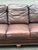 Traditional Hickory Galleries by Wesley Hall Rolled Arm Leather Sofa For Sale - Image 3 of 10