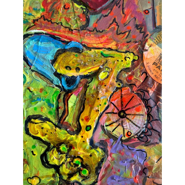 Paint Large Serg Graff Cartoon Burlesque Original Mixed Media Contemporary Pop Art Coa For Sale - Image 7 of 14