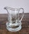 Vintage Krosno Poland Etched Crystal Larger Sized Lidded Sugar Bowl & Creamer, C1970s For Sale - Image 4 of 7