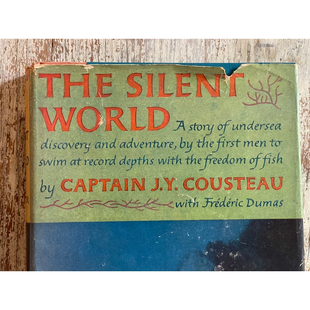 1950s "The Silent World" Captain Jacques Cousteau With Frédéric Dumas Hardcover Book 1953 Biographical History Nautical For Sale - Image 5 of 12
