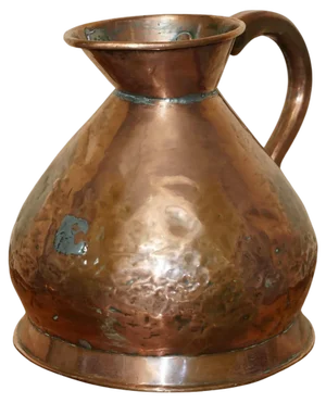 Georgian Hallmarked & Stamped 2 Gallon Copper & Brass Pitcher