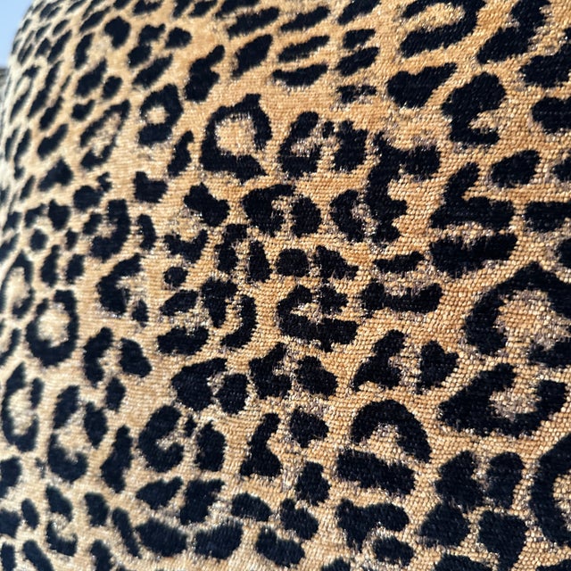 Textile Leopard Print Pillows - Set of 2 For Sale - Image 7 of 10