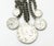 Contemporary Chanel Rare Rustic Silver CC Coco Coin Brooch For Sale - Image 3 of 5