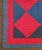 19Thc Red & Blue Calico Blocks Quilt For Sale - Image 4 of 5