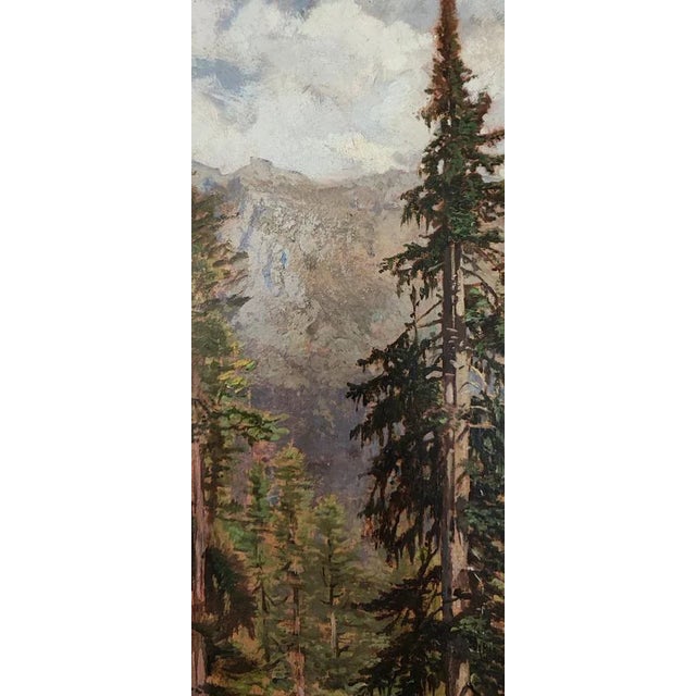 Paper Eugène Etienne Sordet, Paysage Forestier, 1881, Oil on Paper on Cardboard For Sale - Image 7 of 10