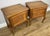 Vintage French Bedside Tables in Oak, Set of 2 For Sale - Image 3 of 14