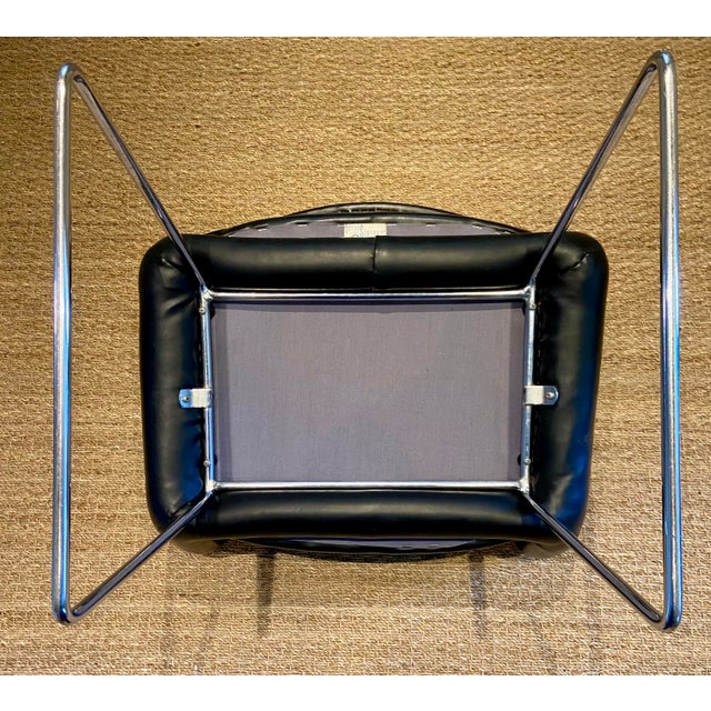 Black Mid-Century Modern French Chair by Joseph-André Motte for Steiner, 1950s For Sale - Image 8 of 9
