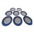 1990s Mid Century Modern Christolfe Porcelain Presentation Plates - Set of 8 For Sale