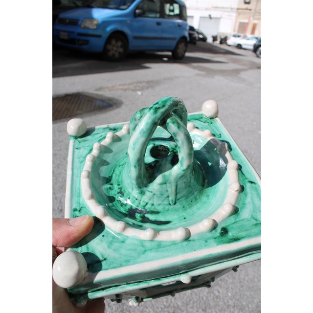 Vintage Vietri Ceramic Lantern, 1950 For Sale - Image 6 of 11