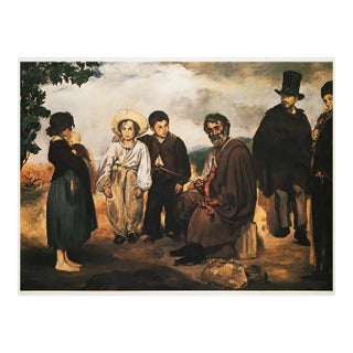 1977 After Edouard Manet "The Old Musician", Full-Color Print From Japan For Sale