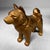 Vintage Gold-Coloured Metal Japanese Dog Statue, 1960s For Sale - Image 6 of 9