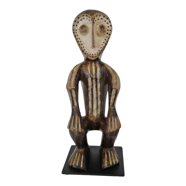 Vintage Bwami Lega Lined African Figurine / Sculpture For Sale