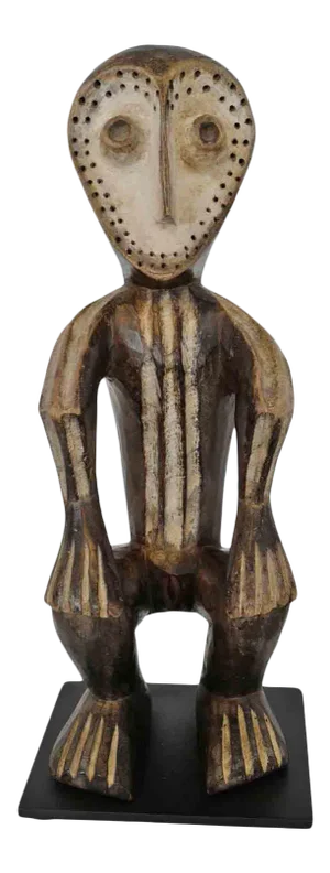 Vintage Bwami Lega Lined African Figurine / Sculpture