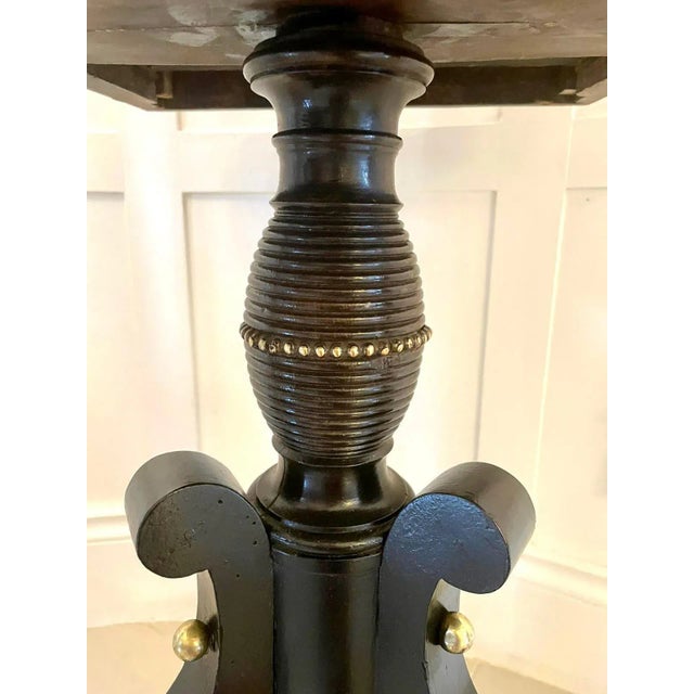 Antique Regency Rosewood Lamp Table For Sale - Image 6 of 9