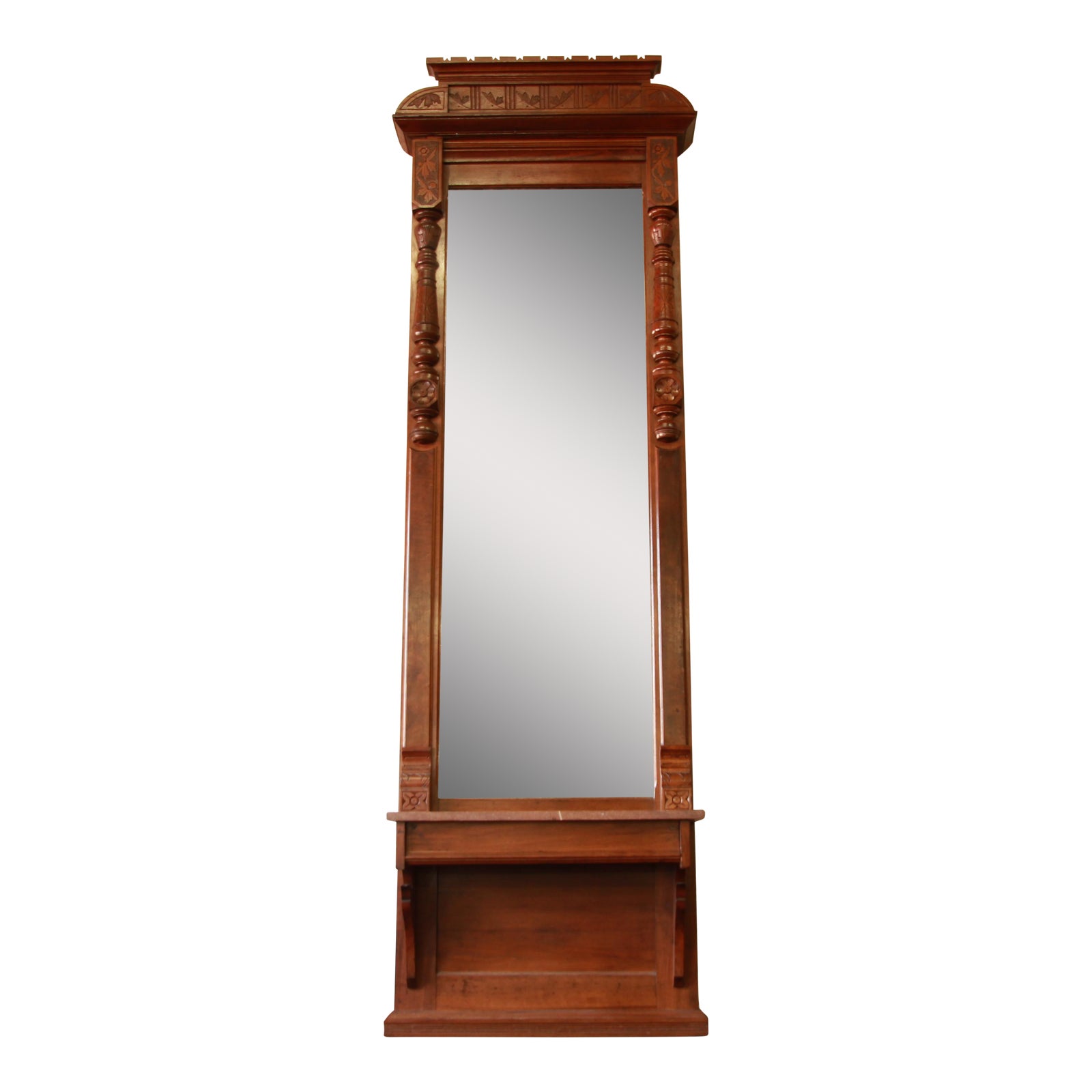 Victorian Eastlake Tall Pier Mirror Chairish