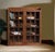 Mission Oak 2 Door Bookcase With Glass Doors - Walnut For Sale - Image 10 of 13