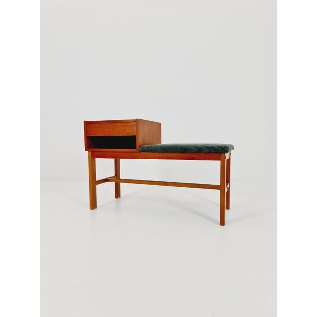 Danish teak telephone table/hallway table by Jörgen Maahr/Otto Nielsen, 1960s. Designed by: Jörgen Maahr/Otto Nielsen....