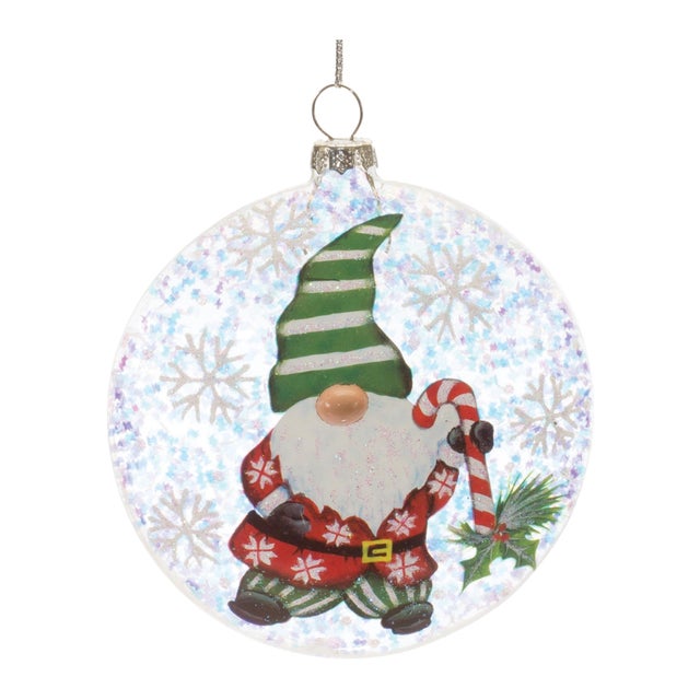 Kenneth Ludwig Chicago Gnome Ball Ornament (Set of 12) For Sale - Image 4 of 5