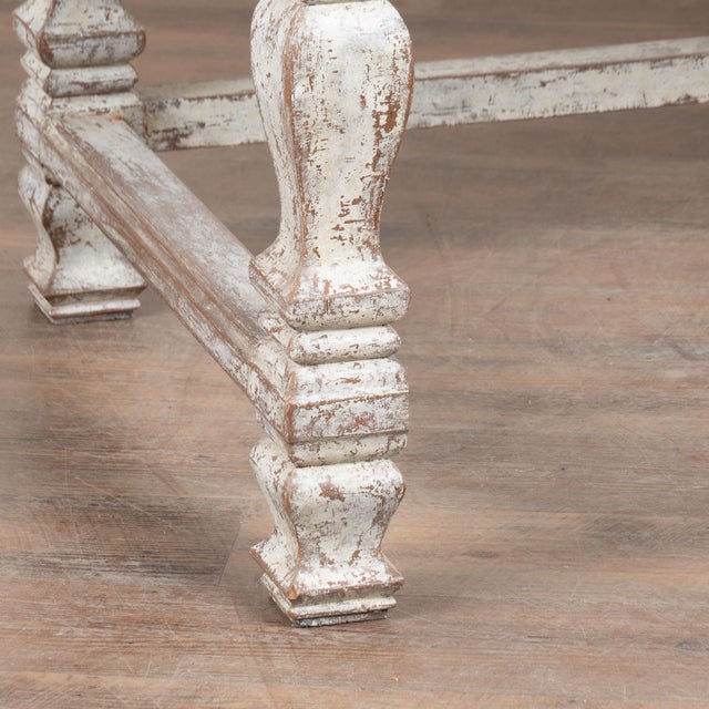 19th Century Danish Painted Baroque Library Writing Table Console For Sale - Image 13 of 18