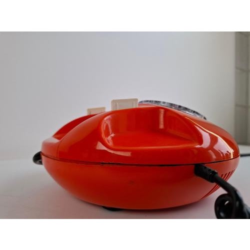 Mid-Century Orange Rotary Desk Telephone from Tesla, Czechoslovakia, 1970s For Sale - Image 11 of 18
