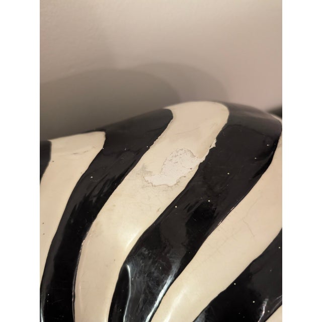 Vintage Pina Black & White Zebra Sculpture For Sale In Miami - Image 6 of 13