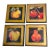 Set of 4 Vintage Chromolithographs in Gold Frames For Sale