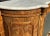 Late 19th Century Victorian Burled Walnut & Marquetry Inlaid Marble Top Console With Mirrored Door For Sale - Image 9 of 12