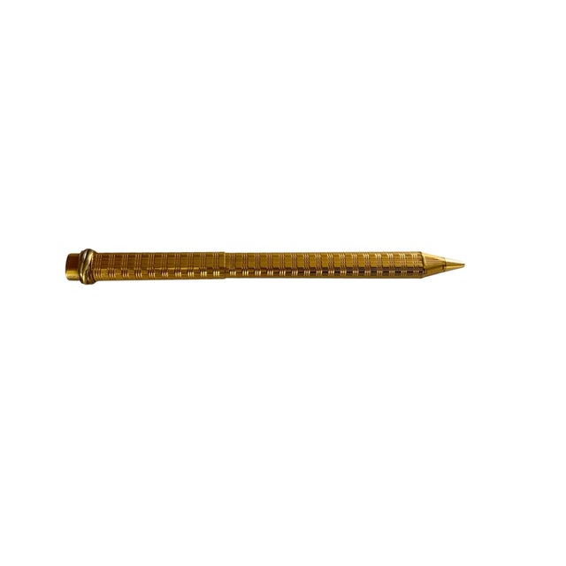 1980s Vintage Must De Cartier Trinity Vendôme Oval Gold Plated Ballpoint Pen Made in France 1980s For Sale - Image 5 of 5