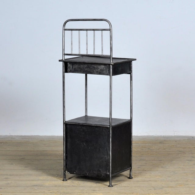 Iron Hospital Nightstand, 1910s For Sale - Image 9 of 10