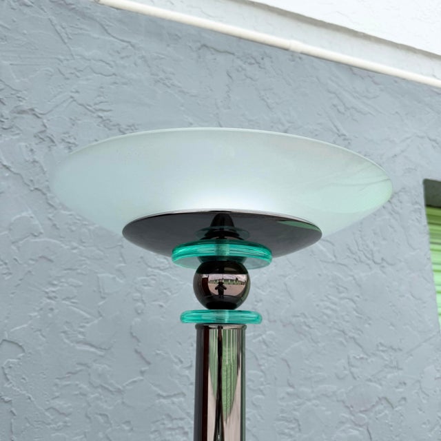 Vintage Postmodern Torcherie Floor Lamp For Sale - Image 4 of 6