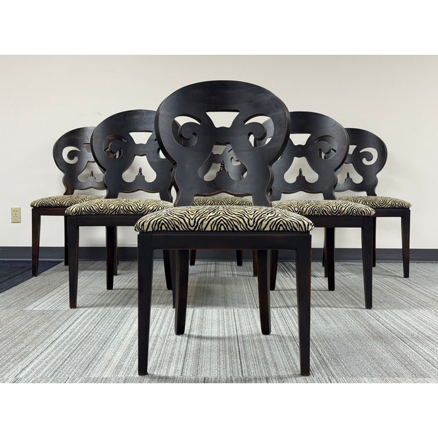 2000 - 2009 Rustic Dining Side Chair ~ Set of 6 For Sale - Image 5 of 11