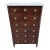 19th Century French Walnut Semainier Chest With Marble Top For Sale
