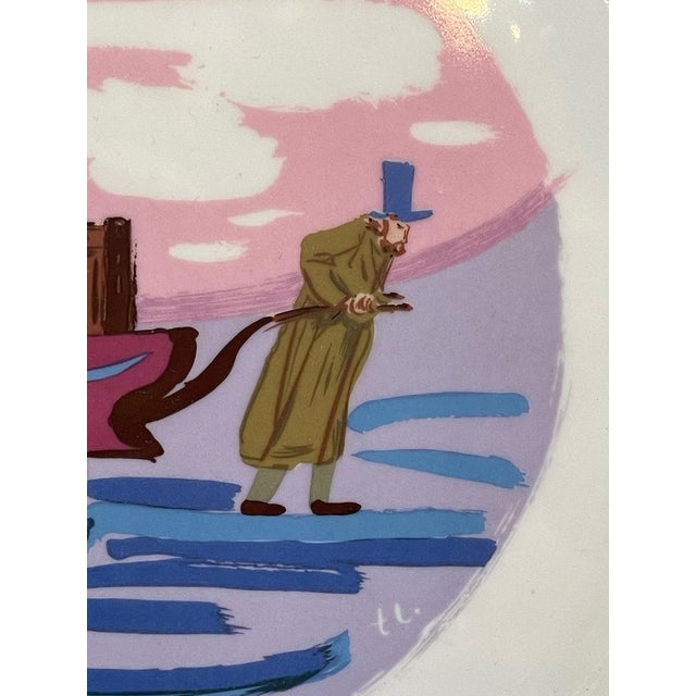 Decorated Plate from Longaretti, 20th Century For Sale - Image 4 of 8