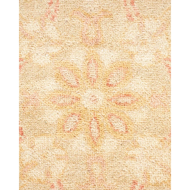 Contemporary Vintage Traditional Hand Knotted Wool Area Rug, Olive - 6'1" X 9'0" For Sale - Image 3 of 9
