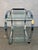 Mid-Century Glass and Chrome Bar Cart by George Mulhaser for Dia For Sale - Image 11 of 12