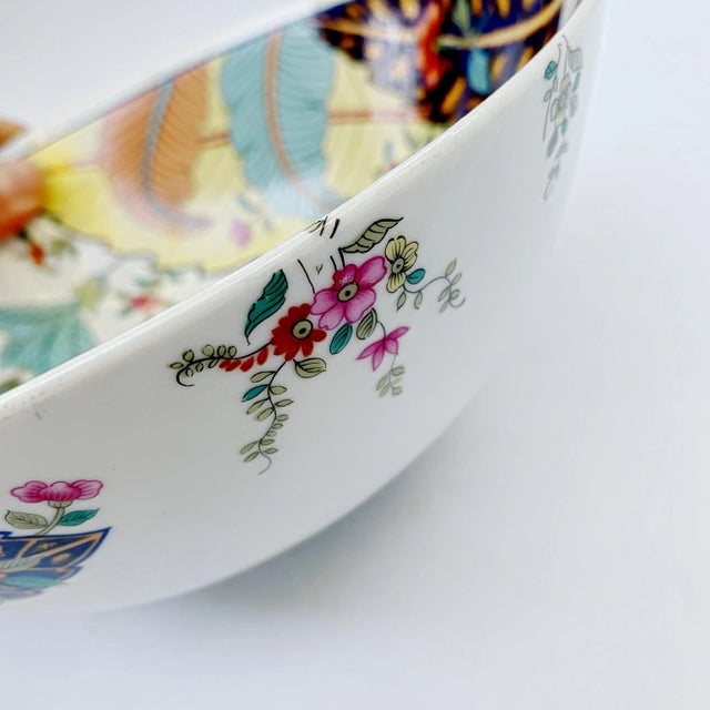 Vintage Tobacco Leaf China Medium Serving Bowl For Sale In Miami - Image 6 of 13