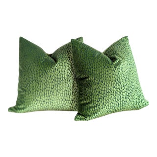 Kravet Foundrae Jungle Cut Velvet Pillows For Sale