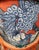 1950s The Coral Empress" Avant-Garde Jewel-Toned Reupholstered Accent Chair For Sale - Image 5 of 6