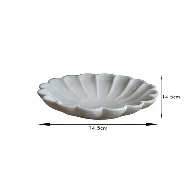 Mid-Century Modern Marble Cirque Fruit Bowl - Set of 3 - 6",9",12" Inches For Sale - Image 3 of 8
