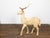 Bone Vintage Midcentury Sculpture of a Walking Stag with Antlers and Natural Patina For Sale - Image 7 of 12