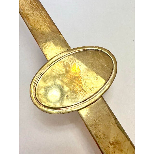 Rustic Brass Pinecone Over the Door Wreath Hook For Sale - Image 3 of 9