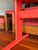 Coral Laquered Mid-Century Danish Modern Minimalist Trestle Dining Table C1960s For Sale - Image 10 of 14