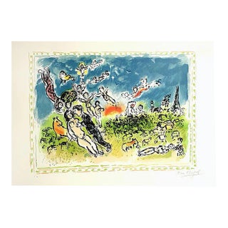 Summer's Dream Lithograph by Marc Chagall, 1983 For Sale