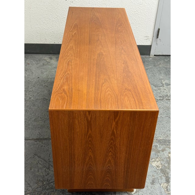 Wood Dyrlund Danish Teak Credenza, Circa 1985 For Sale - Image 7 of 12