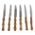 Ed Wusthof Dreizackwerk Solingen Germany 6pc Knives Bamboo Stainless Steel 5099b For Sale